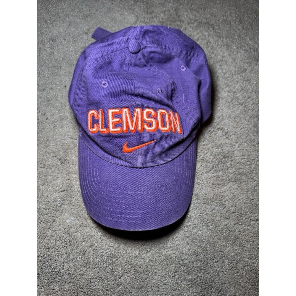 Nike Clemson Tigers Purple Strapback Hat NCAA Team Sportswear Cap OSFM